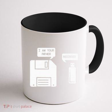 USB Floppy Disk I am Your Father Geek Gifts Coffee Mug back