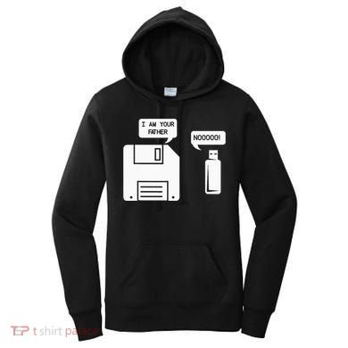 USB Floppy Disk I am Your Father Geek Gifts Women's Hoodie