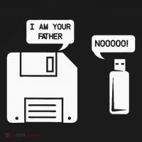 USB Floppy Disk I am Your Father Geek Gifts Baby Bodysuit thumb 2