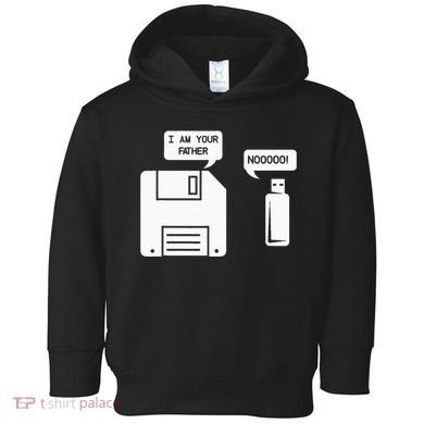 USB Floppy Disk I am Your Father Geek Gifts Toddler Hoodie