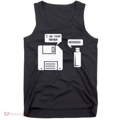 USB Floppy Disk I am Your Father Geek Gifts Tank Top