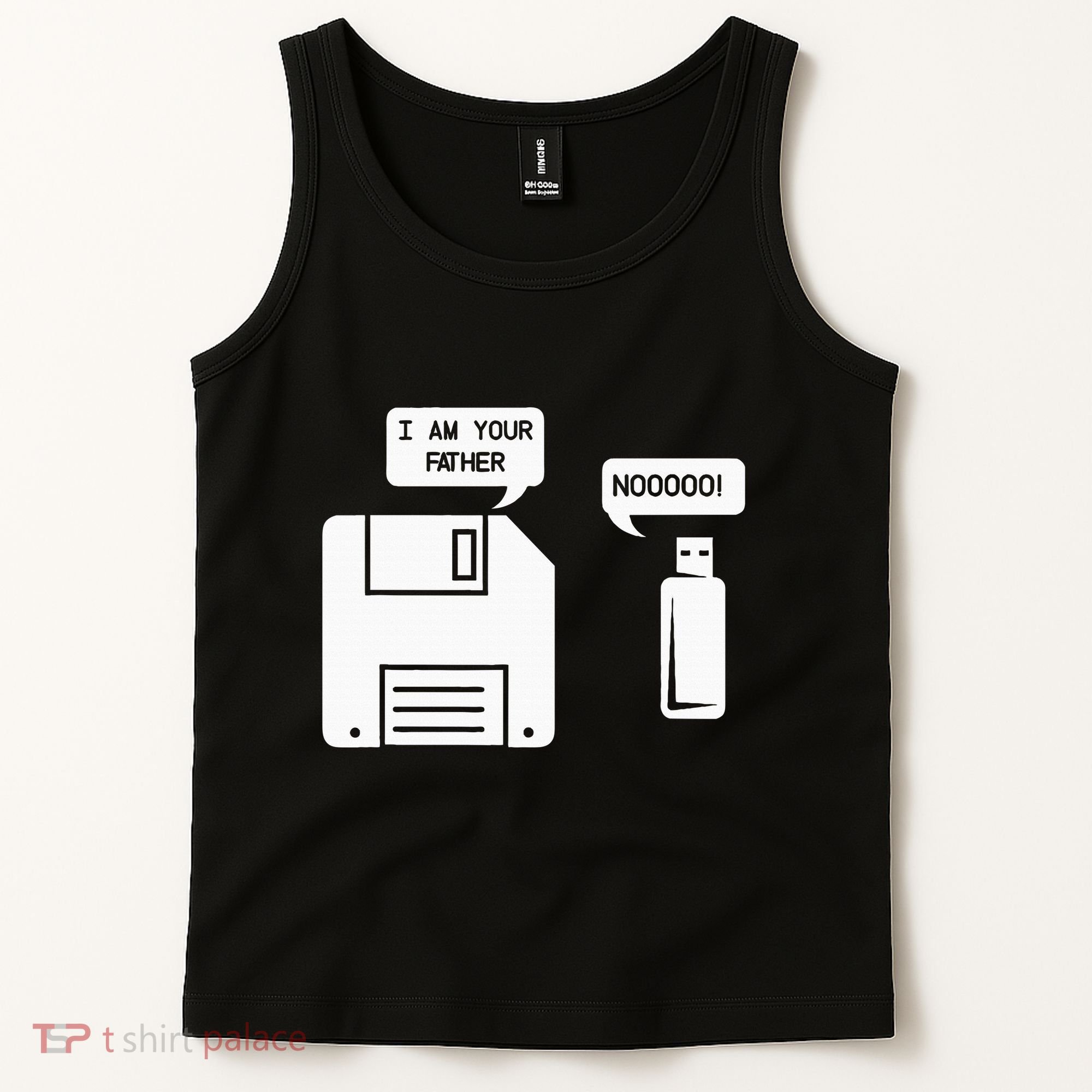 USB Floppy Disk I am Your Father Geek Gifts Tank Top