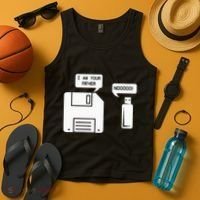 USB Floppy Disk I am Your Father Geek Gifts Tank Top thumb 4