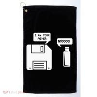 USB Floppy Disk I am Your Father Geek Gifts Golf Towel thumb 0