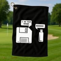 USB Floppy Disk I am Your Father Geek Gifts Golf Towel thumb 1