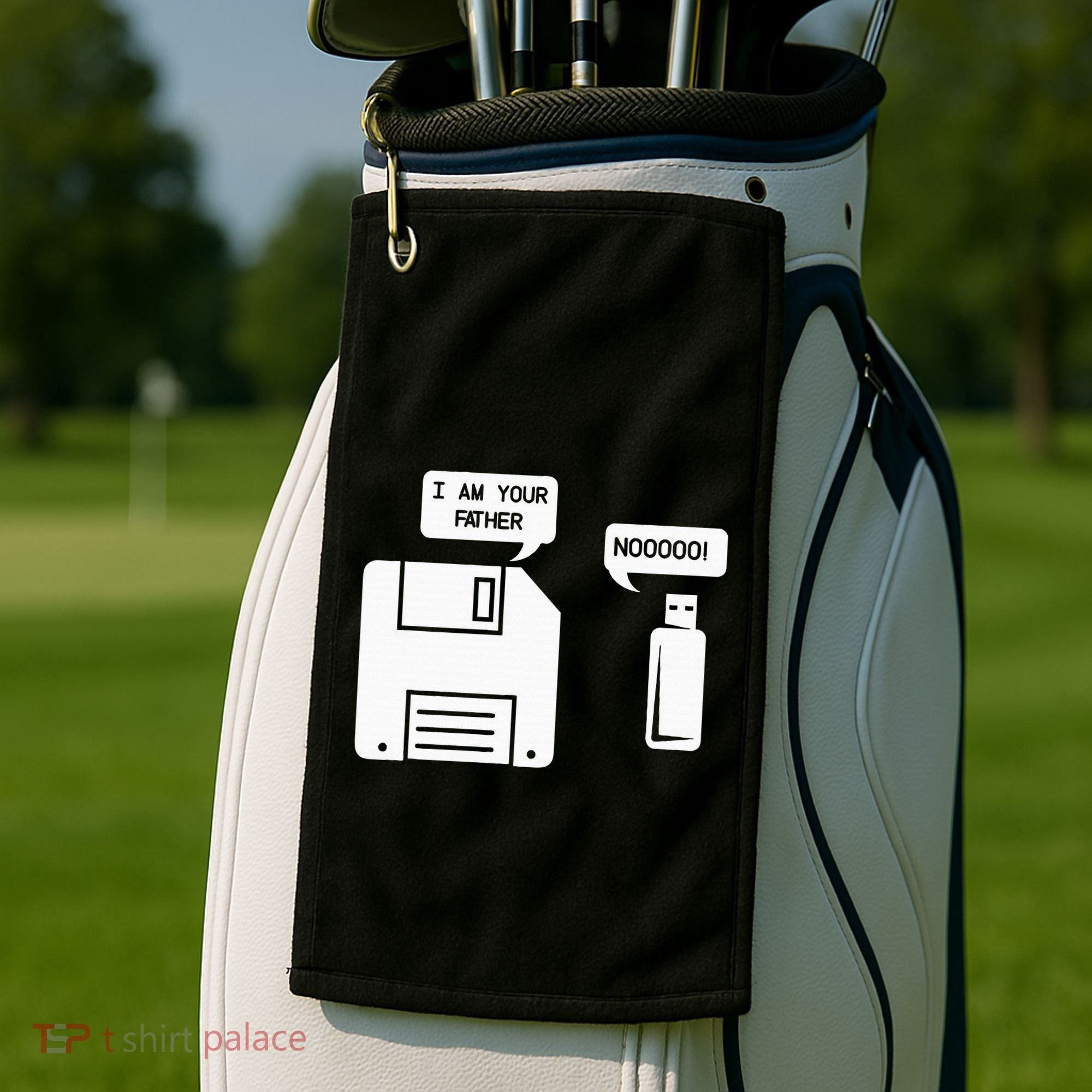 USB Floppy Disk I am Your Father Geek Gifts Golf Towel