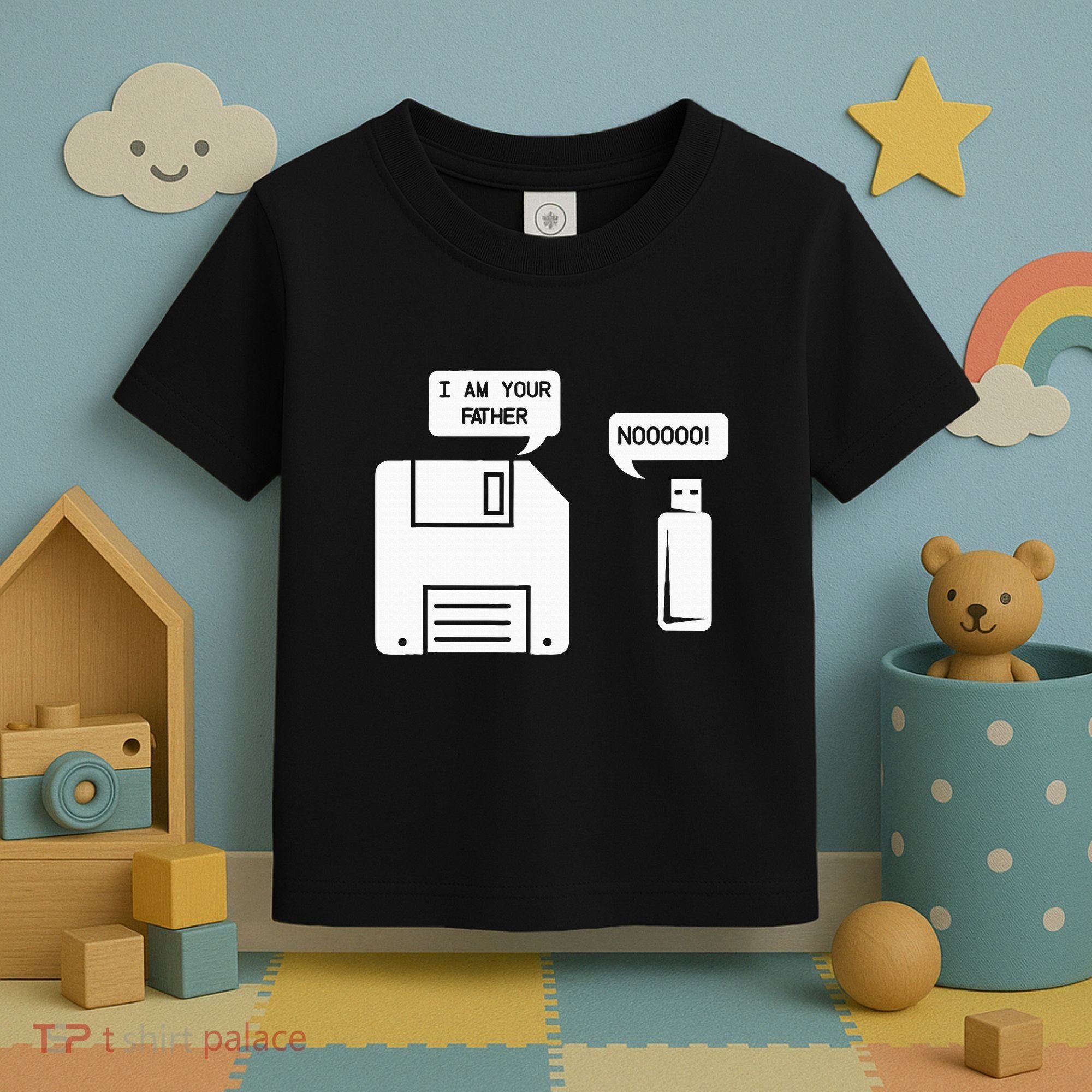 USB Floppy Disk I am Your Father Geek Gifts Toddler T-Shirt