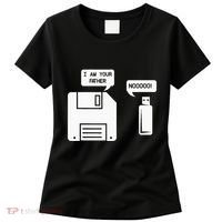 USB Floppy Disk I am Your Father Geek Gifts Women's T-Shirt thumb 0