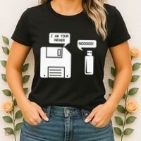USB Floppy Disk I am Your Father Geek Gifts Women's T-Shirt thumb 2