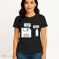 USB Floppy Disk I am Your Father Geek Gifts Women's T-Shirt thumb 4