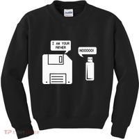 USB Floppy Disk I am Your Father Geek Gifts Kids Sweatshirt thumb 0