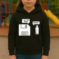 USB Floppy Disk I am Your Father Geek Gifts Kids Hoodie thumb 3