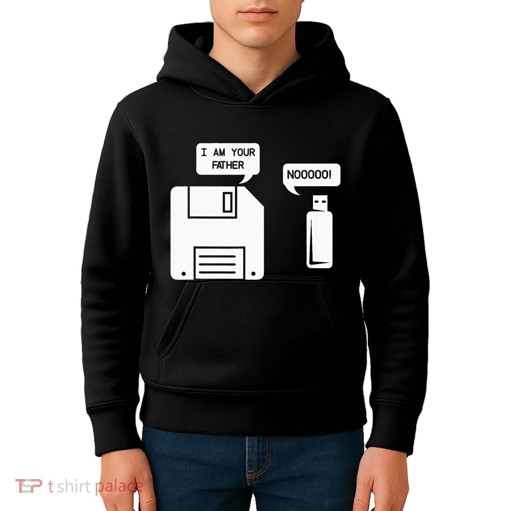 USB Floppy Disk I am Your Father Geek Gifts Kids Hoodie