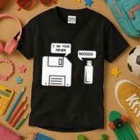USB Floppy Disk I am Your Father Geek Gifts Kids T-Shirt thumb 3