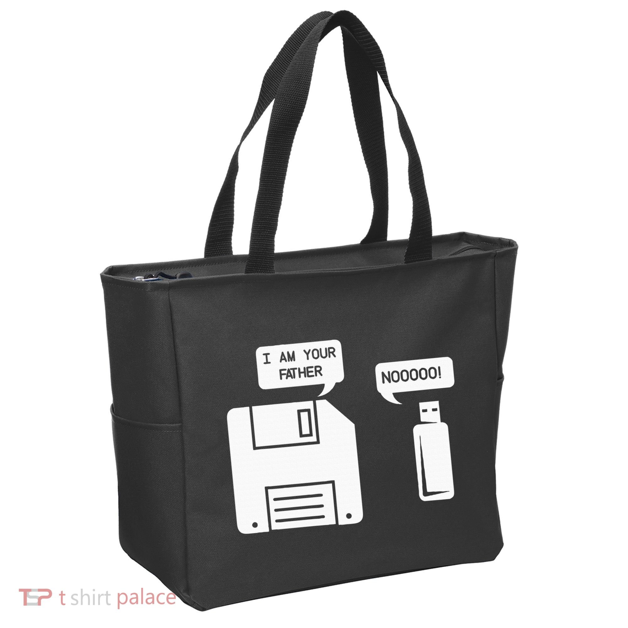 USB Floppy Disk I am Your Father Geek Gifts Tote Bag