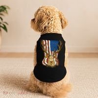 USA Flag Deer Hunting Gift Doggie Tank thumb 2