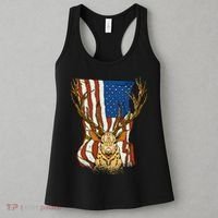 USA Flag Deer Hunting Gift Women's Tank Top thumb 3
