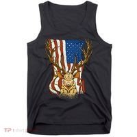 USA Flag Deer Hunting Gift Tank Top thumb 0