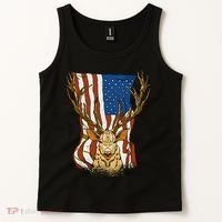 USA Flag Deer Hunting Gift Tank Top thumb 2