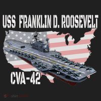 USS Franklin D. Roosevelt CVA 42 Aircraft Carrier Veterans Women's Sweatshirt thumb 2
