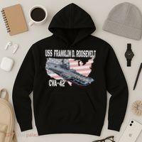 USS Franklin D. Roosevelt CVA 42 Aircraft Carrier Veterans Hoodie thumb 3