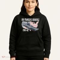 USS Franklin D. Roosevelt CVA 42 Aircraft Carrier Veterans Hoodie thumb 5