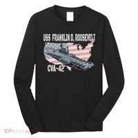 USS Franklin D. Roosevelt CVA 42 Aircraft Carrier Veterans Long Sleeve Shirt thumb 0