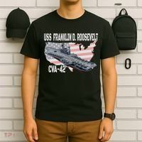 USS Franklin D. Roosevelt CVA 42 Aircraft Carrier Veterans T-Shirt thumb 6
