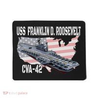 USS Franklin D. Roosevelt CVA 42 Aircraft Carrier Veterans Mousepad thumb 0