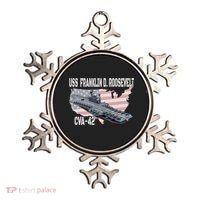USS Franklin D. Roosevelt CVA 42 Aircraft Carrier Veterans Ornament thumb 0