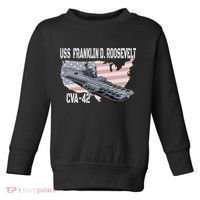USS Franklin D. Roosevelt CVA 42 Aircraft Carrier Veterans Toddler Sweatshirt thumb 0