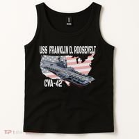 USS Franklin D. Roosevelt CVA 42 Aircraft Carrier Veterans Tank Top thumb 2