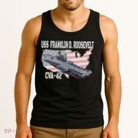 USS Franklin D. Roosevelt CVA 42 Aircraft Carrier Veterans Tank Top thumb 3