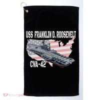 USS Franklin D. Roosevelt CVA 42 Aircraft Carrier Veterans Golf Towel thumb 0