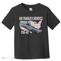 USS Franklin D. Roosevelt CVA 42 Aircraft Carrier Veterans Toddler T-Shirt thumb 0
