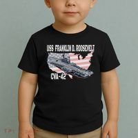 USS Franklin D. Roosevelt CVA 42 Aircraft Carrier Veterans Toddler T-Shirt thumb 2