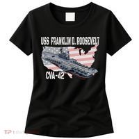 USS Franklin D. Roosevelt CVA 42 Aircraft Carrier Veterans Women's T-Shirt thumb 0
