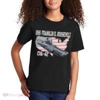 USS Franklin D. Roosevelt CVA 42 Aircraft Carrier Veterans Kids T-Shirt thumb 2