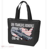 USS Franklin D. Roosevelt CVA 42 Aircraft Carrier Veterans Tote Bag thumb 3