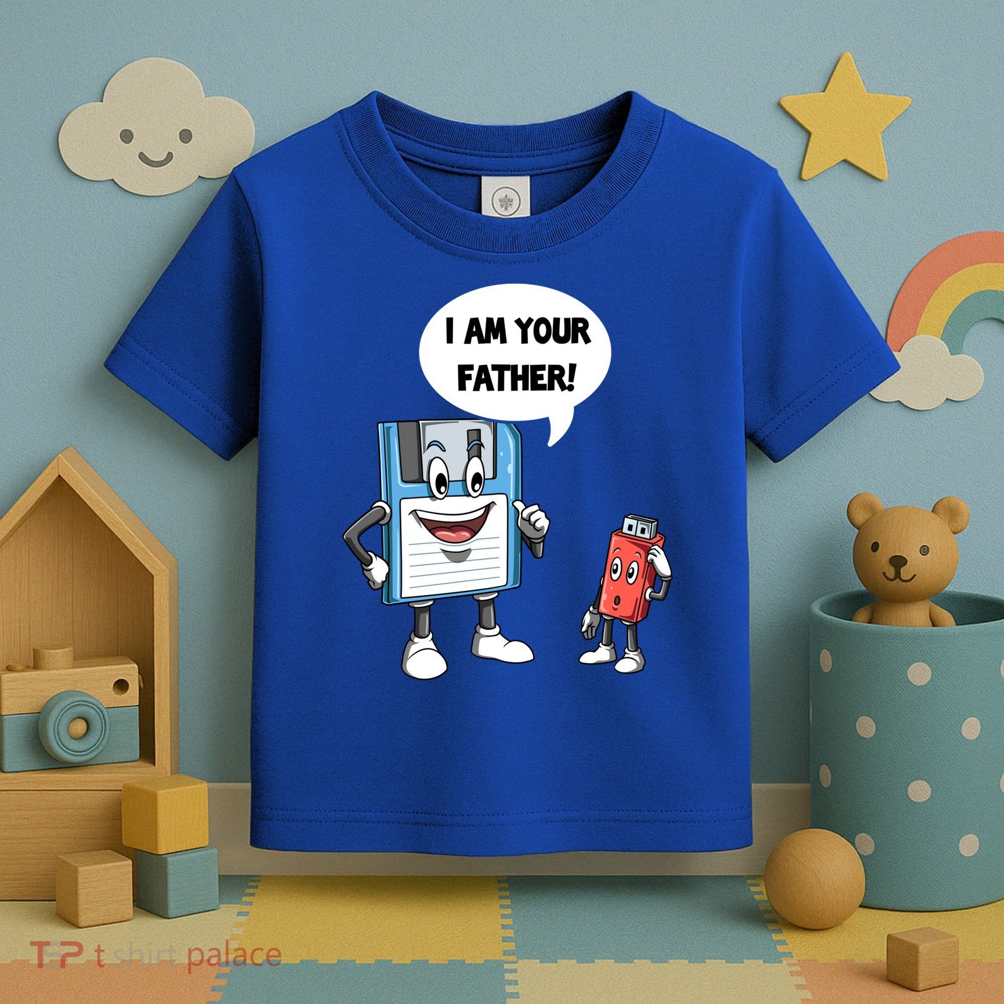 Usb Floppy Disk Your Father Computer Engineering Geeks Nerds Meaningful Gift Toddler T-Shirt