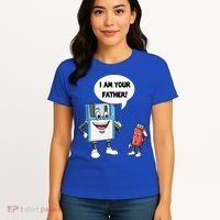 Usb Floppy Disk Your Father Computer Engineering Geeks Nerds Meaningful Gift Women's T-Shirt thumb 4