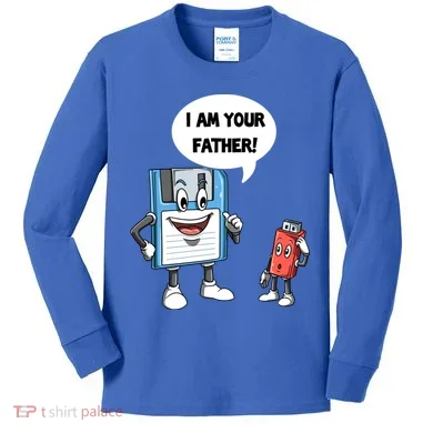 Usb Floppy Disk Your Father Computer Engineering Geeks Nerds Meaningful Gift Kids Long Sleeve Shirt