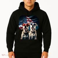Usa Flag Dog Hoodie thumb 2