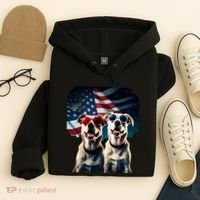 Usa Flag Dog Hoodie thumb 4