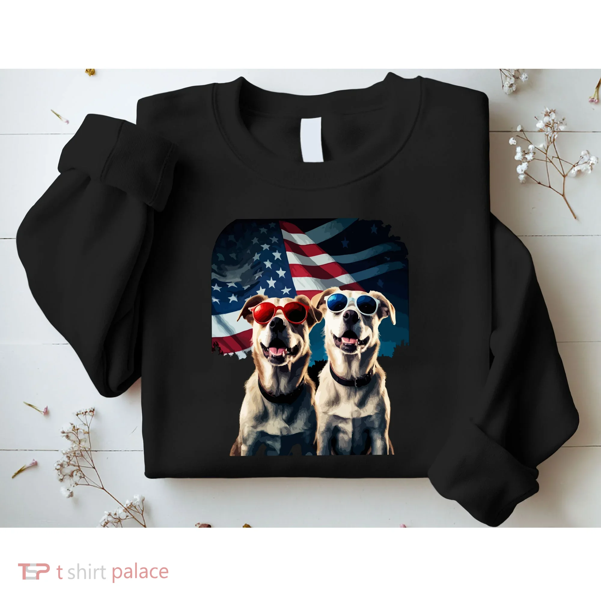 Usa Flag Dog Sweatshirt