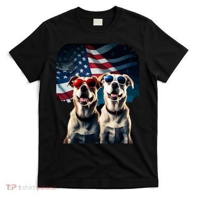 Usa Flag Dog T-Shirt