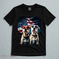 Usa Flag Dog T-Shirt thumb 5
