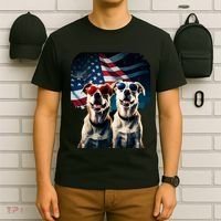 Usa Flag Dog T-Shirt thumb 6