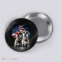 Usa Flag Dog Button thumb 0