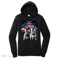 Usa Flag Dog Women's Hoodie thumb 0